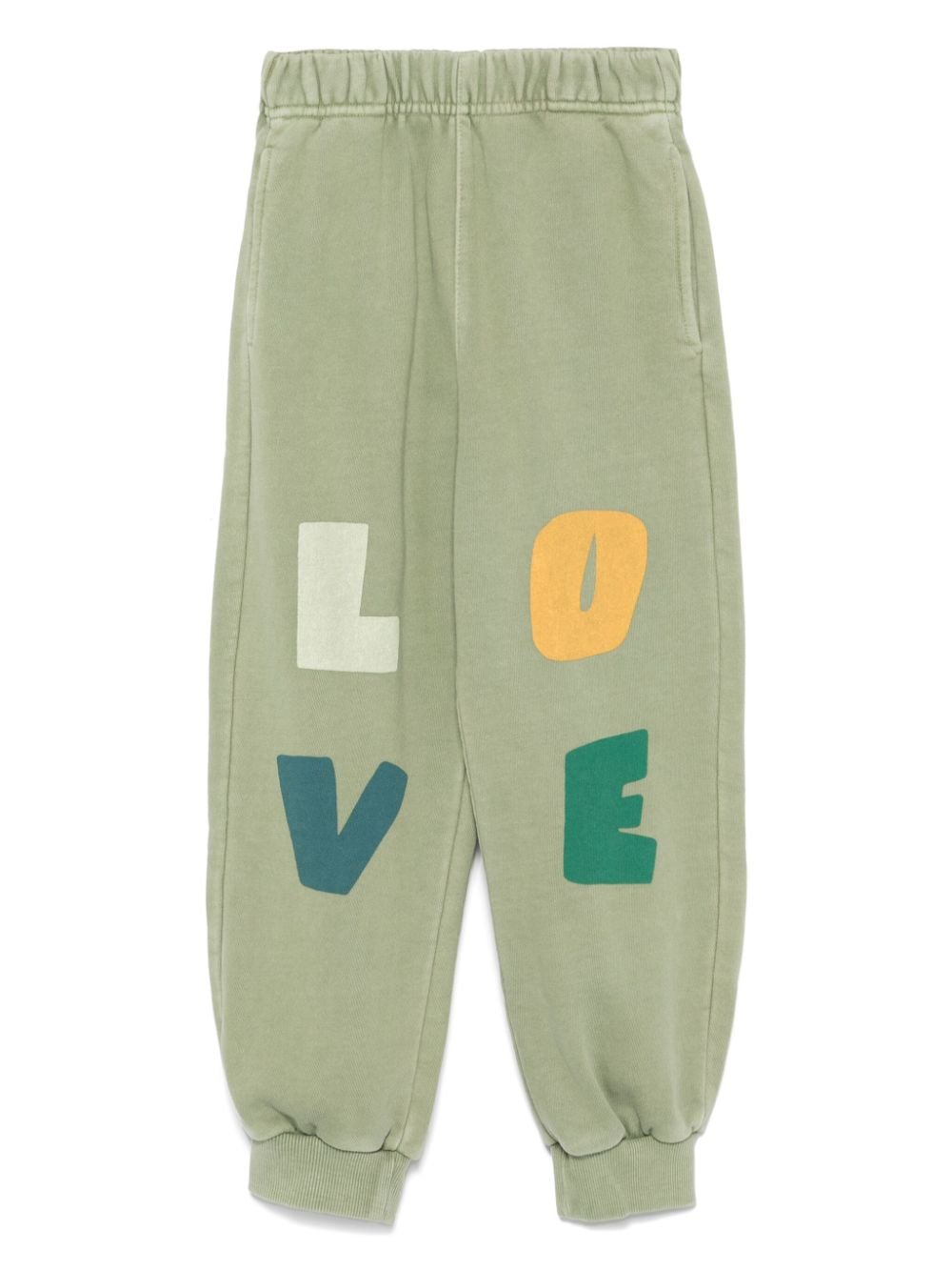 Pantaloni per bambina JELLYMALLOW Love Pigment con stampa Love - Rubino Kids