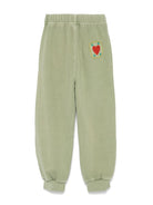 Pantaloni per bambina JELLYMALLOW Love Pigment con stampa Love - Rubino Kids