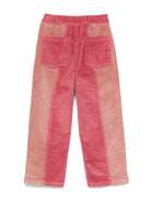 Pantaloni per bambina JELLYMALLOW rosa con applicazione Bird laterale - Rubino Kids