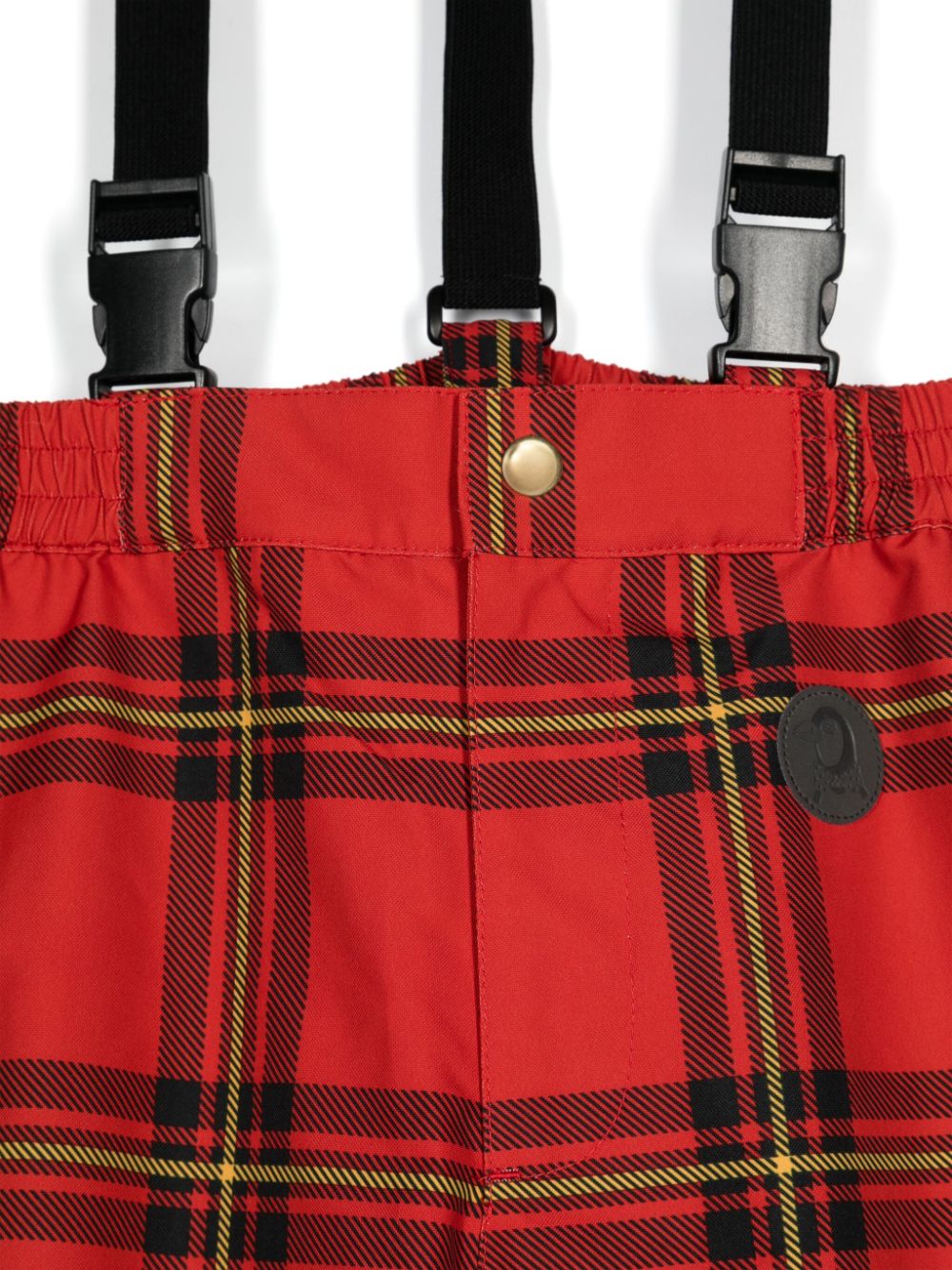 Pantaloni per bambina Mini Rodini Edelweiss rosso con motivo a quadri tartan - Rubino Kids