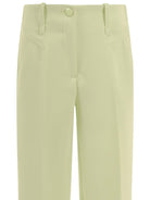 Pantaloni per bambina Monnalisa verde con cuciture - Rubino Kids