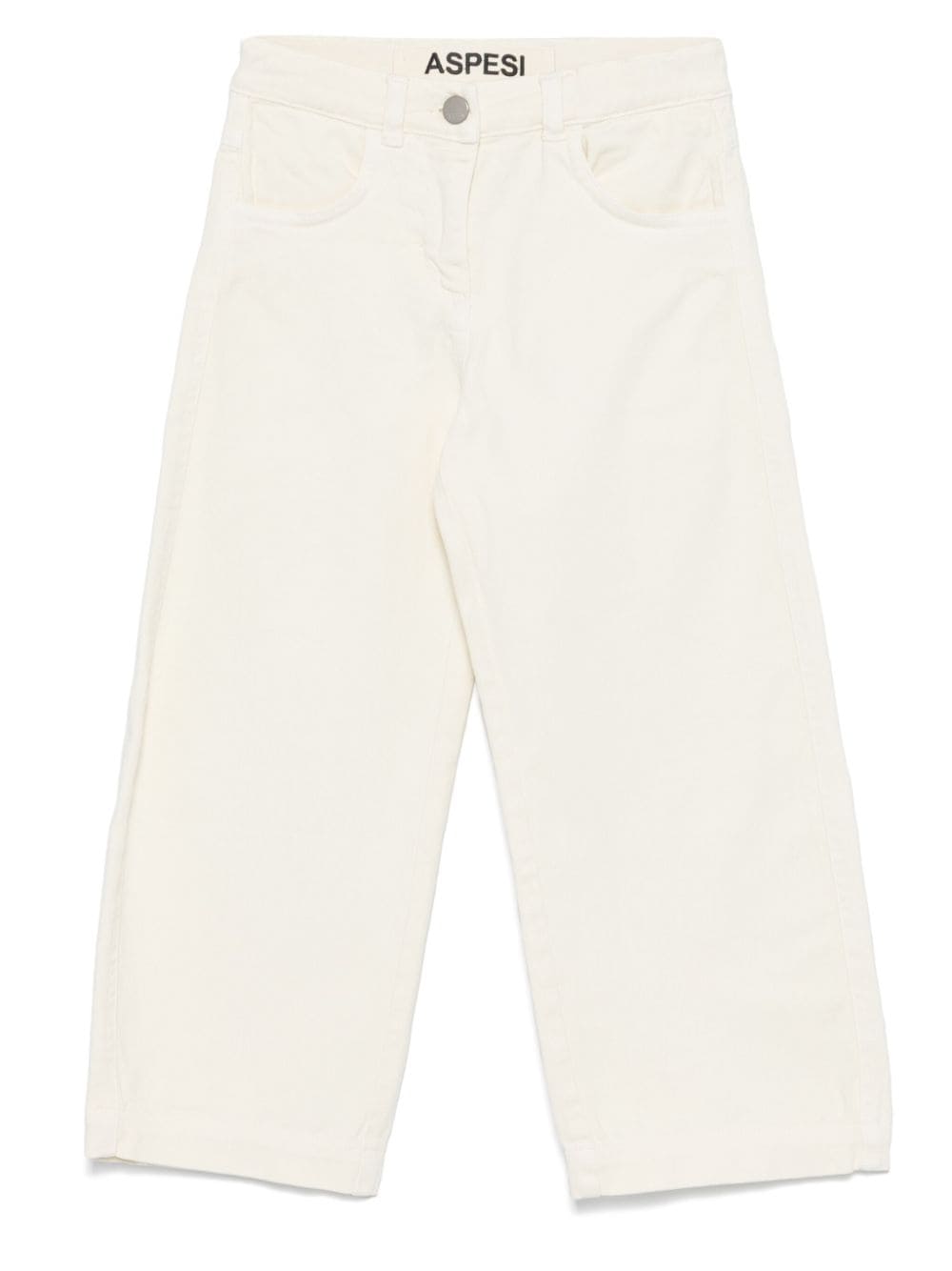 Pantaloni per bambino Aspesi Kids bianco con design dritto - Rubino Kids