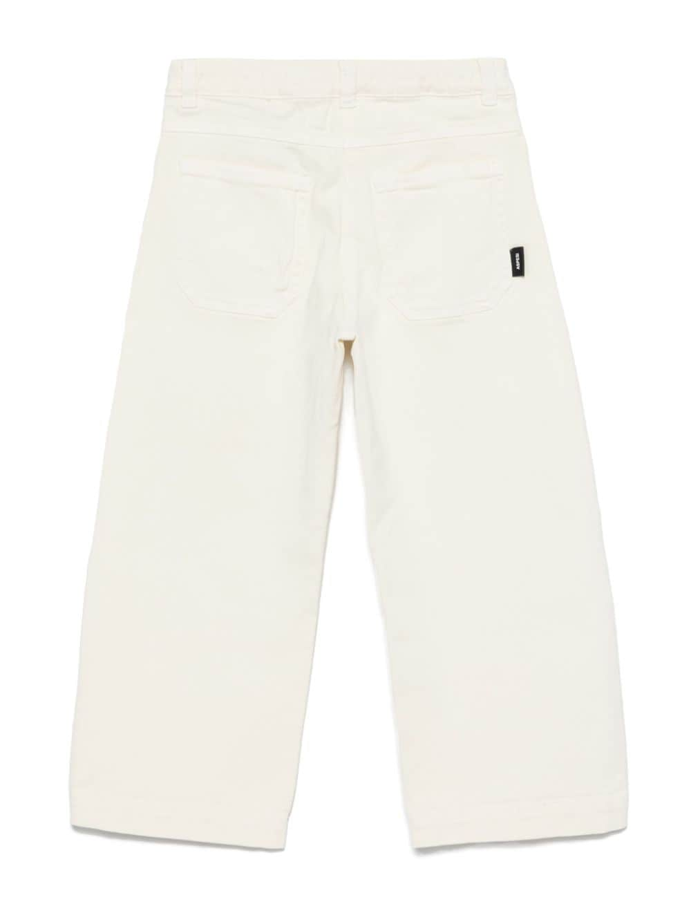 Pantaloni per bambino Aspesi Kids bianco con design dritto - Rubino Kids