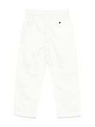Pantaloni per bambino C.P. Company Kids bianco con applicazione - Rubino Kids