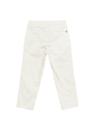 Pantaloni per bambino DONDUP Kids bianco con chiusura a bottone - Rubino Kids