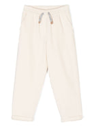 Pantaloni per bambino Eleventy Kids beige con velluto a coste - Rubino Kids