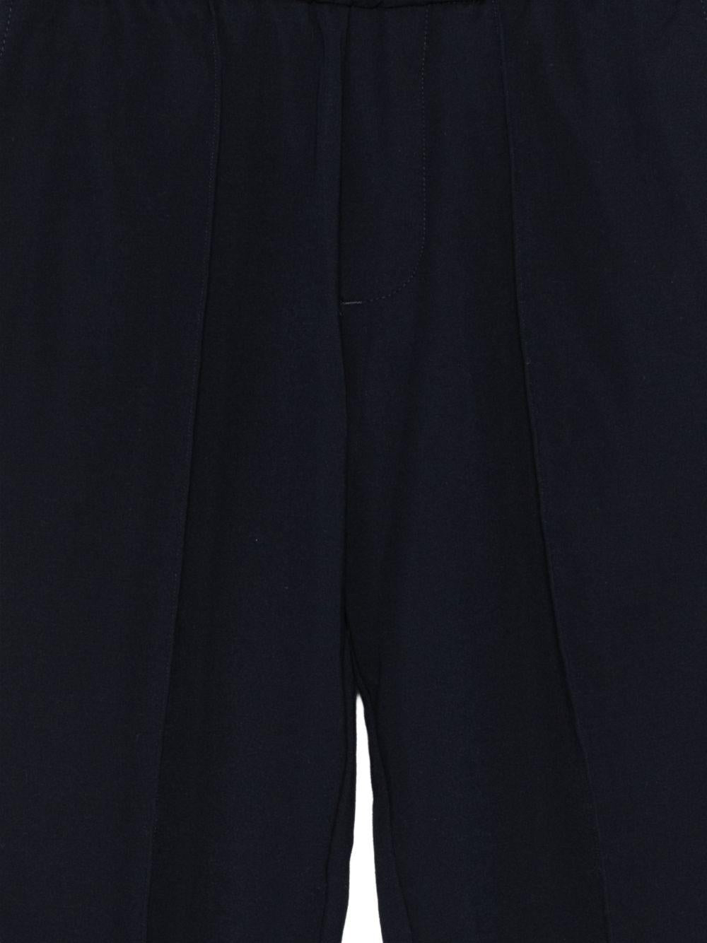 Pantaloni per bambino Emporio Armani Kids blu scuro a gamba dritta - Rubino Kids