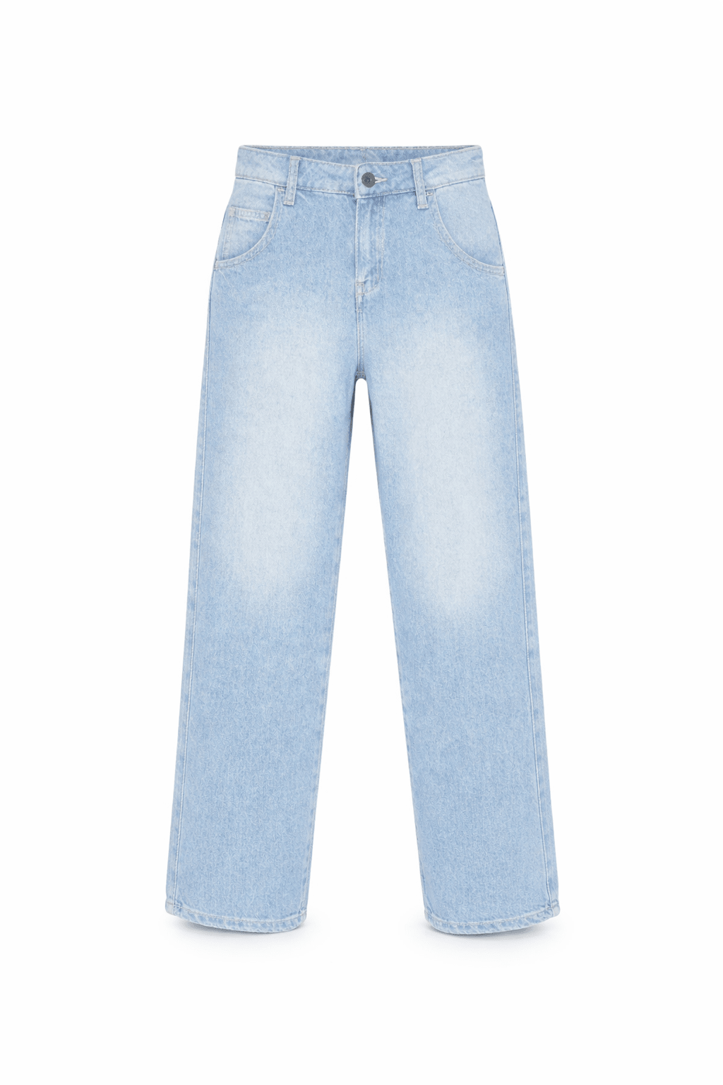 Pantaloni per bambino Emporio Armani Kids denim con logo Aquila sul retro - Rubino Kids