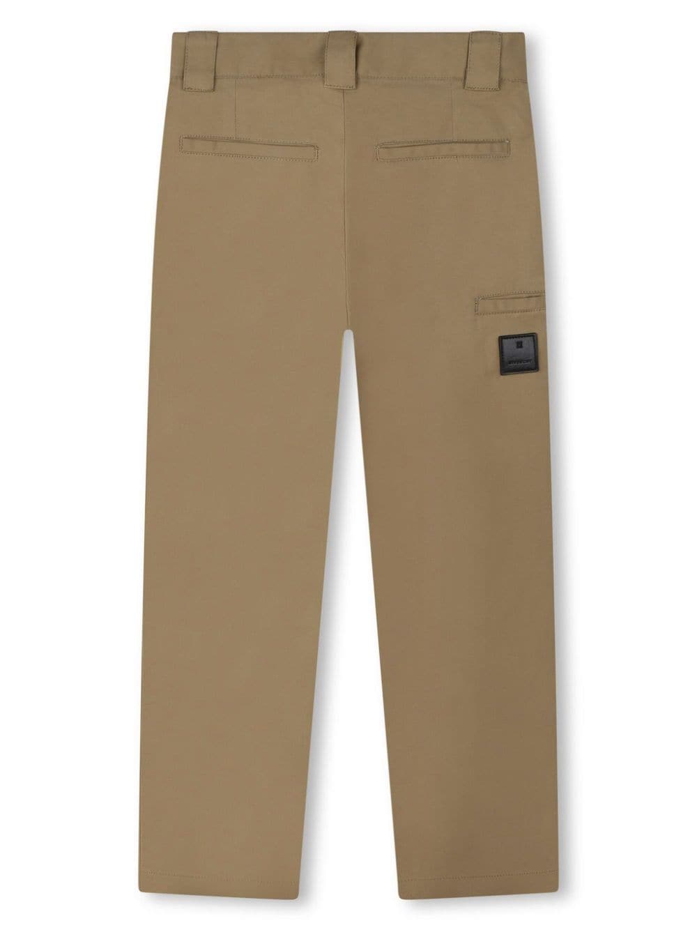 Pantaloni per bambino Givenchy Kids beige con placca logo - Rubino Kids