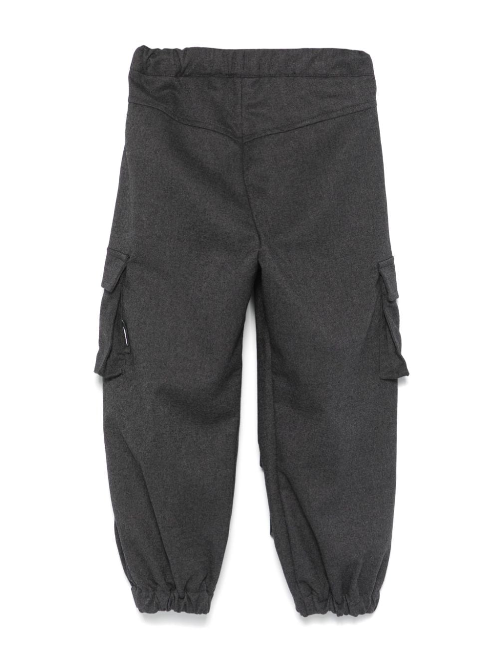 Pantaloni per bambino MSGM Kids grigio modello cargo affusolato - Rubino Kids