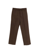 Pantaloni per bambino Paolo Pecora Kids marrone con coulisse - Rubino Kids