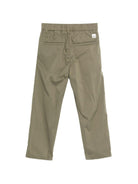Pantaloni per bambino Paolo Pecora Kids verde con bottoni - Rubino Kids