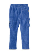 Pantaloni per bambino Scotch & Soda blu modello cargo a coste - Rubino Kids