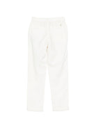 Pantaloni per bambino Trussardi Junior beige con vita elasticizzata - Rubino Kids