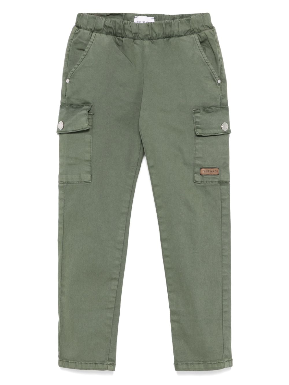 Pantaloni per bambino Trussardi Junior verde modello cargo - Rubino Kids