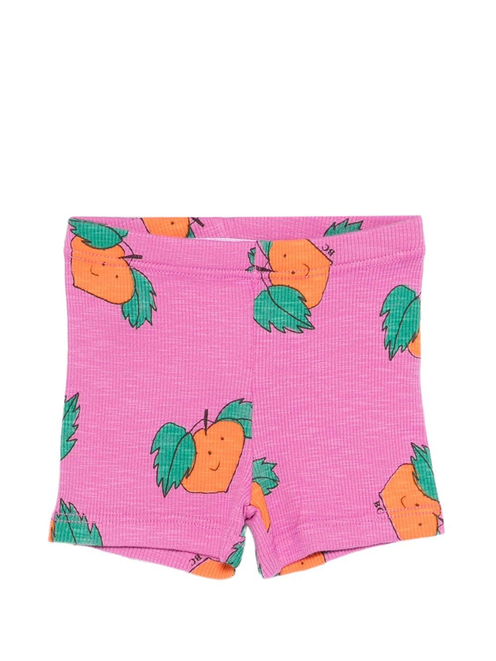 Pantaloni per neonata Bobo Choses fucsia con stampa grafica - Rubino Kids