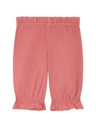 Pantaloni per neonata Bonpoint rosa con dettagli con ruches - Rubino Kids
