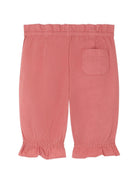 Pantaloni per neonata Bonpoint rosa con dettagli con ruches - Rubino Kids