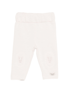 Pantaloni per neonata Donsje bianchi con motivo unicorno - Rubino Kids