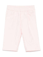 Pantaloni per neonata Fendi Kids rosa con elastico in vita - Rubino Kids