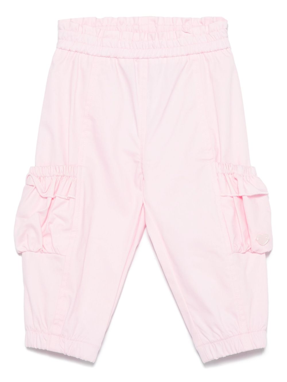 Pantaloni per neonata Monnalisa rosa modello cargo - Rubino Kids