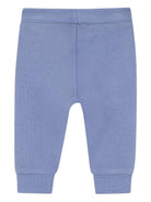 Pantaloni per neonato Boss Kids blu con couilisse e logo - Rubino Kids