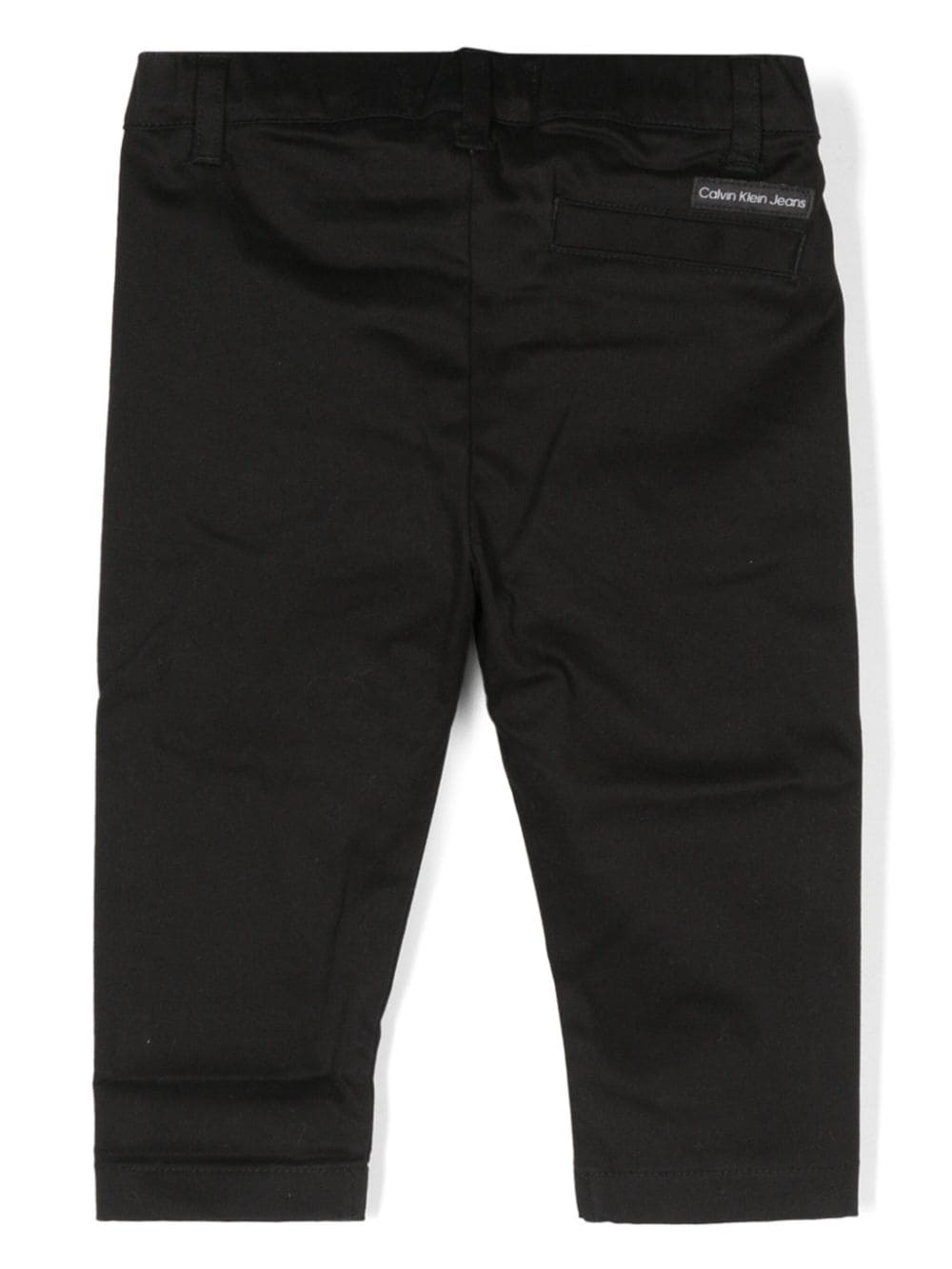 Pantaloni per neonato Calvin Klein Kids nero con logo ricamato - Rubino Kids