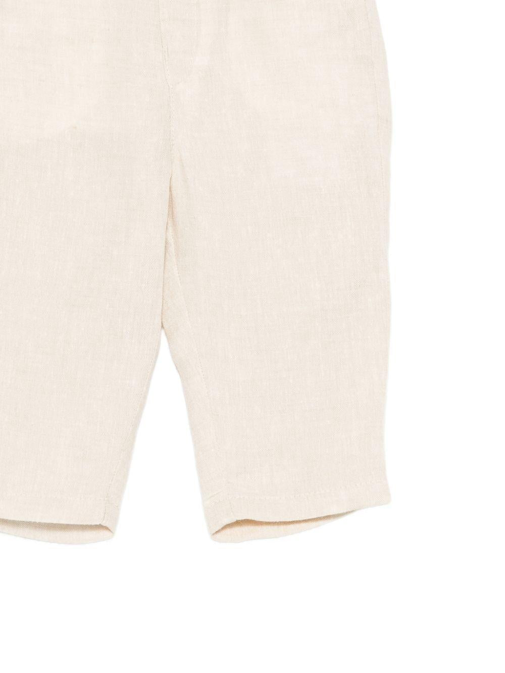 Pantaloni per neonato Fay Kids beige con passanti per cintura - Rubino Kids
