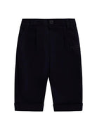 Pantaloni per neonato Fendi Kids blu con logo FF sul retro - Rubino Kids