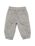 Pantaloni per neonato John Richmond Junior grigi con tasca cargo - Rubino Kids