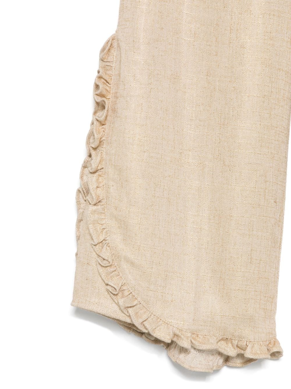 Pantaloni Pipp per bambina Donsje beige con trama metallizzata - Rubino Kids