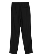 Pantaloni plissettati per donna Scotch & Soda nero con piega stirata - Rubino Kids