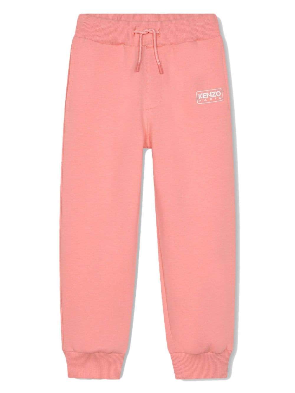 Pantaloni rosa per bambina sportivi con stampa Kenzo Kids - Rubino Kids