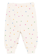 Pantaloni Selena per neonata Molo rosa con stampa a cuori - Rubino Kids