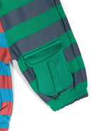 Pantaloni sportivi a righe con coulisse - Rubino Kids