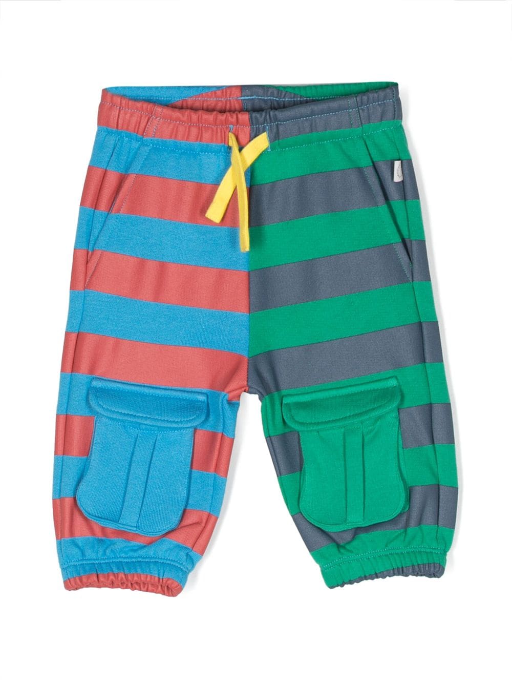 Pantaloni sportivi a righe con coulisse - Rubino Kids