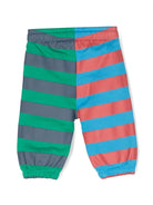 Pantaloni sportivi a righe con coulisse - Rubino Kids