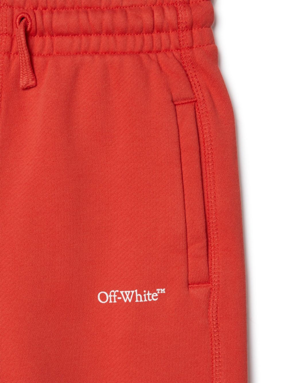 Pantaloni sportivi Bookish Diag per bambino Off - White Kids rosso con gamba affusolata - Rubino Kids