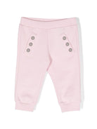 Pantaloni sportivi con bottoni goffrati - Rubino Kids