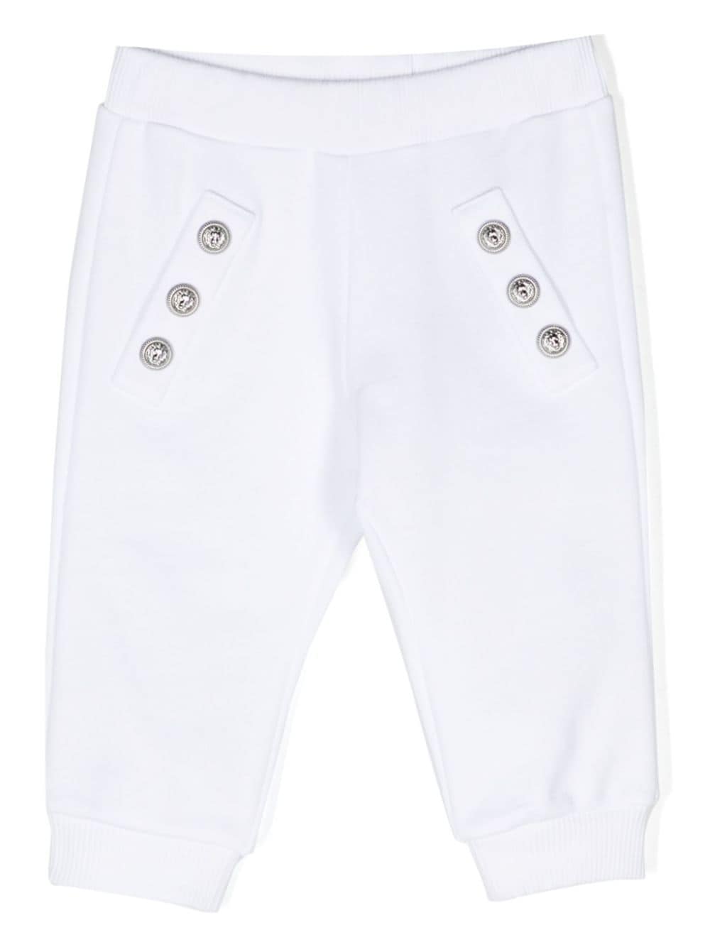 Pantaloni sportivi con bottoni goffrati - Rubino Kids