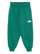 Pantaloni sportivi con ricamo per bambino The North Face Kids verde con due tasche laterali - Rubino Kids