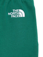 Pantaloni sportivi con ricamo per bambino The North Face Kids verde con due tasche laterali - Rubino Kids