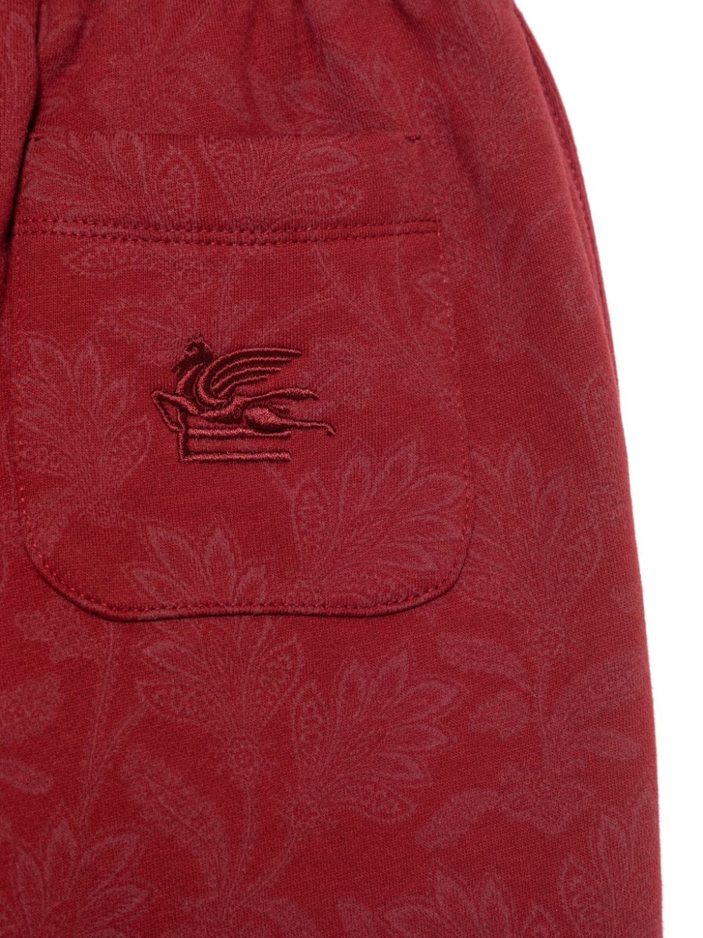 Pantaloni sportivi con stampa paisley per bambino ETRO KIDS rosso con vita elasticizzata - Rubino Kids