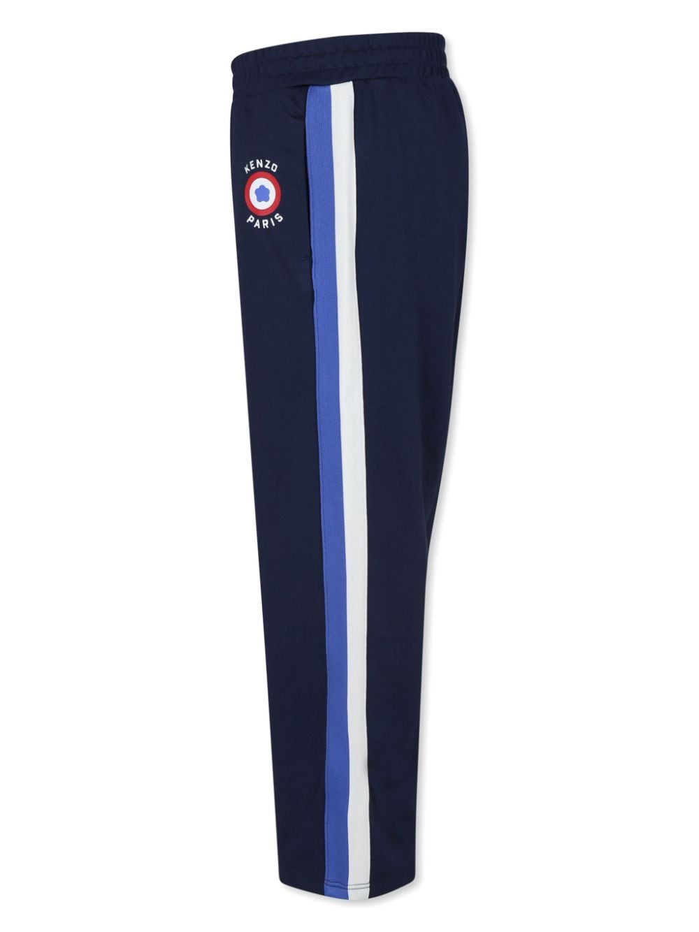 Pantaloni sportivi con stampa per bambino Kenzo Kids blu con vita media - Rubino Kids