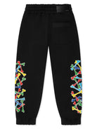 Pantaloni sportivi con stampa - Rubino Kids