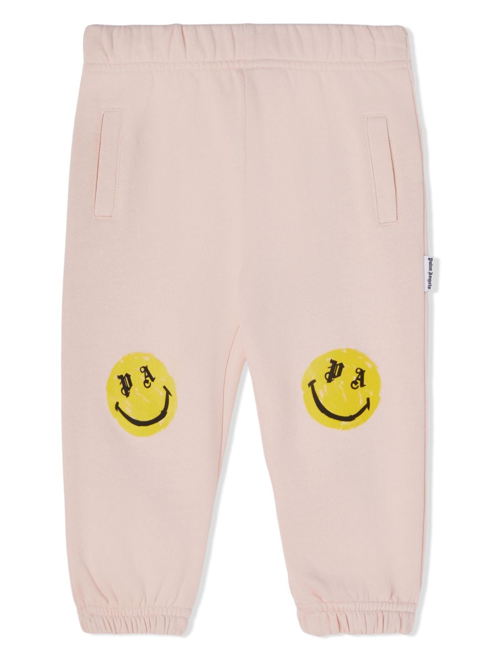 Pantaloni sportivi con stampa smiley face - Rubino Kids