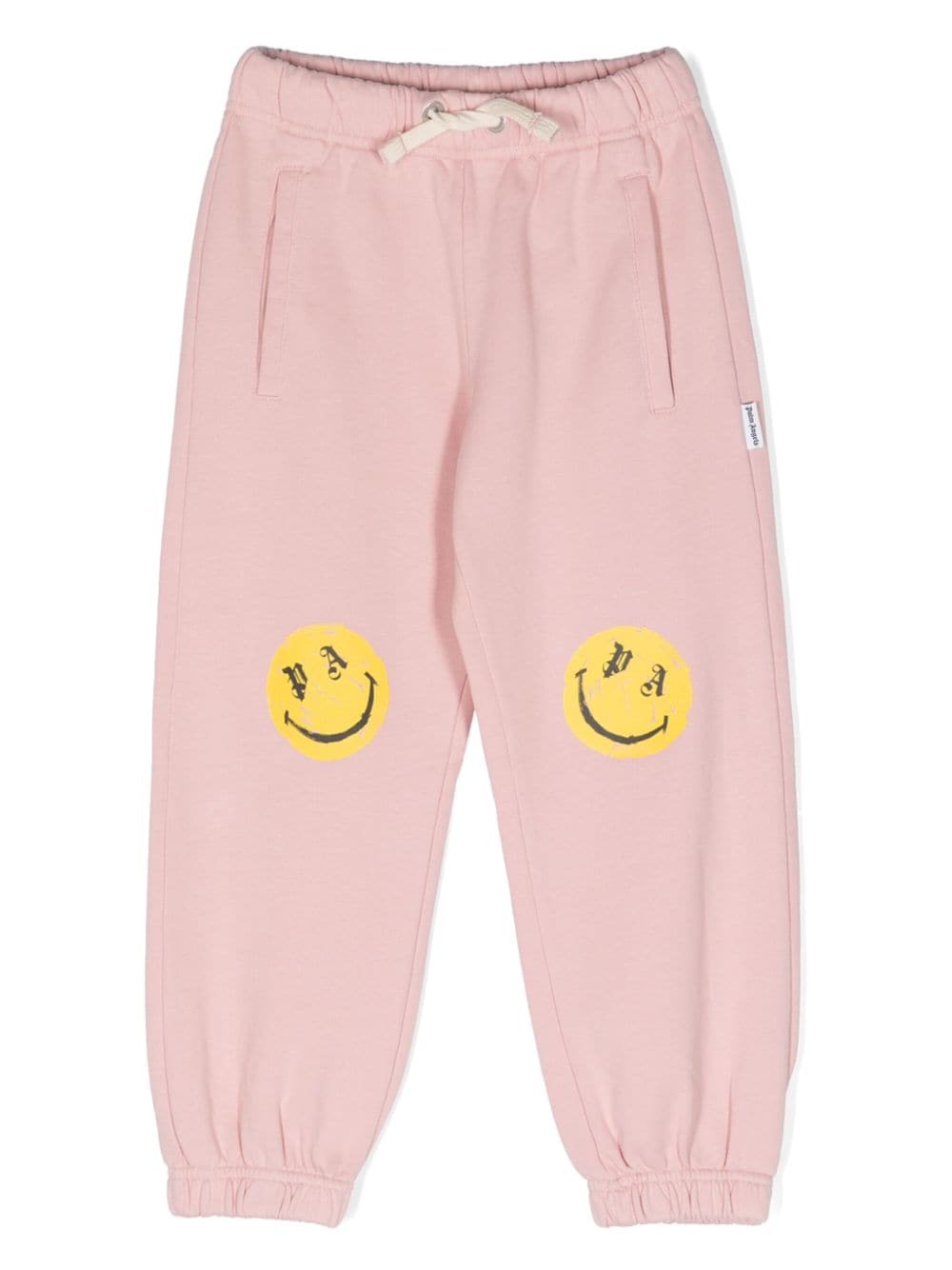 Pantaloni sportivi con stampa Smiley - Rubino Kids