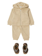 Pantaloni sportivi EKD per neonato Burberry Kids beige con gamba affusolata - Rubino Kids