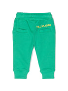 Pantaloni sportivi in ??cotone con applicazione logo - Rubino Kids