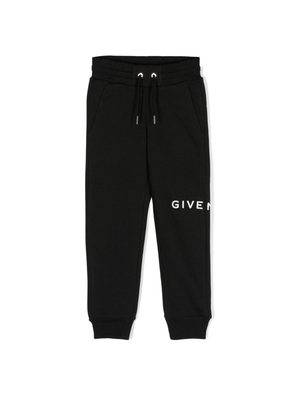 Pantaloni sportivi per bambina Givenchy Kids nero con stampa con caratteristico motivo 4G - Rubino Kids